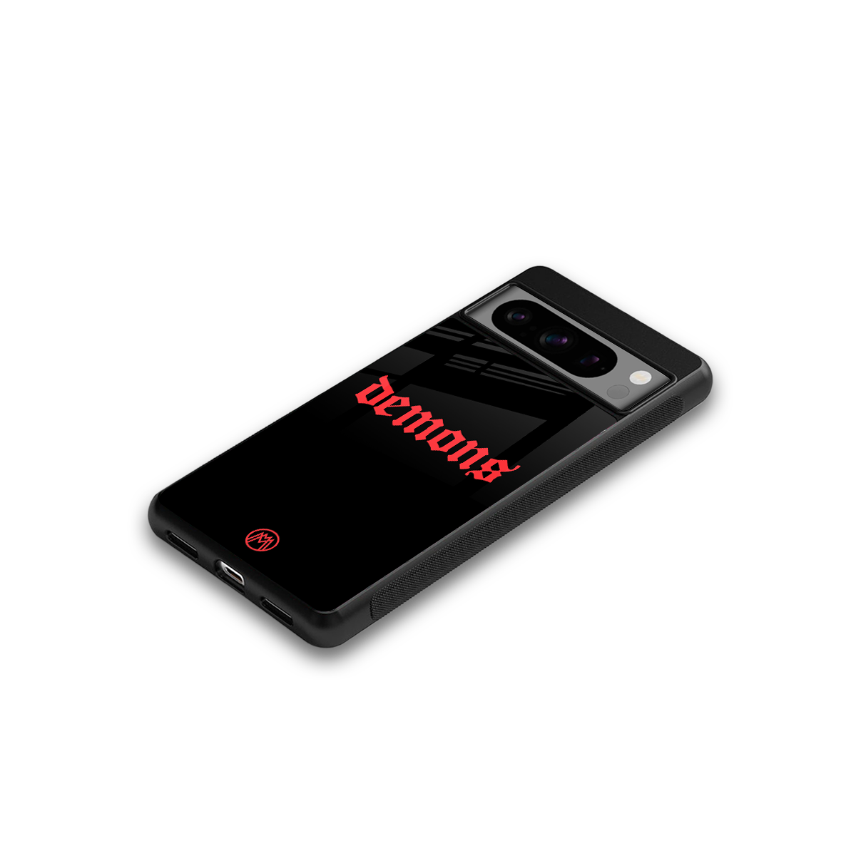 demons back phone cover | glass case for google pixel 8 pro