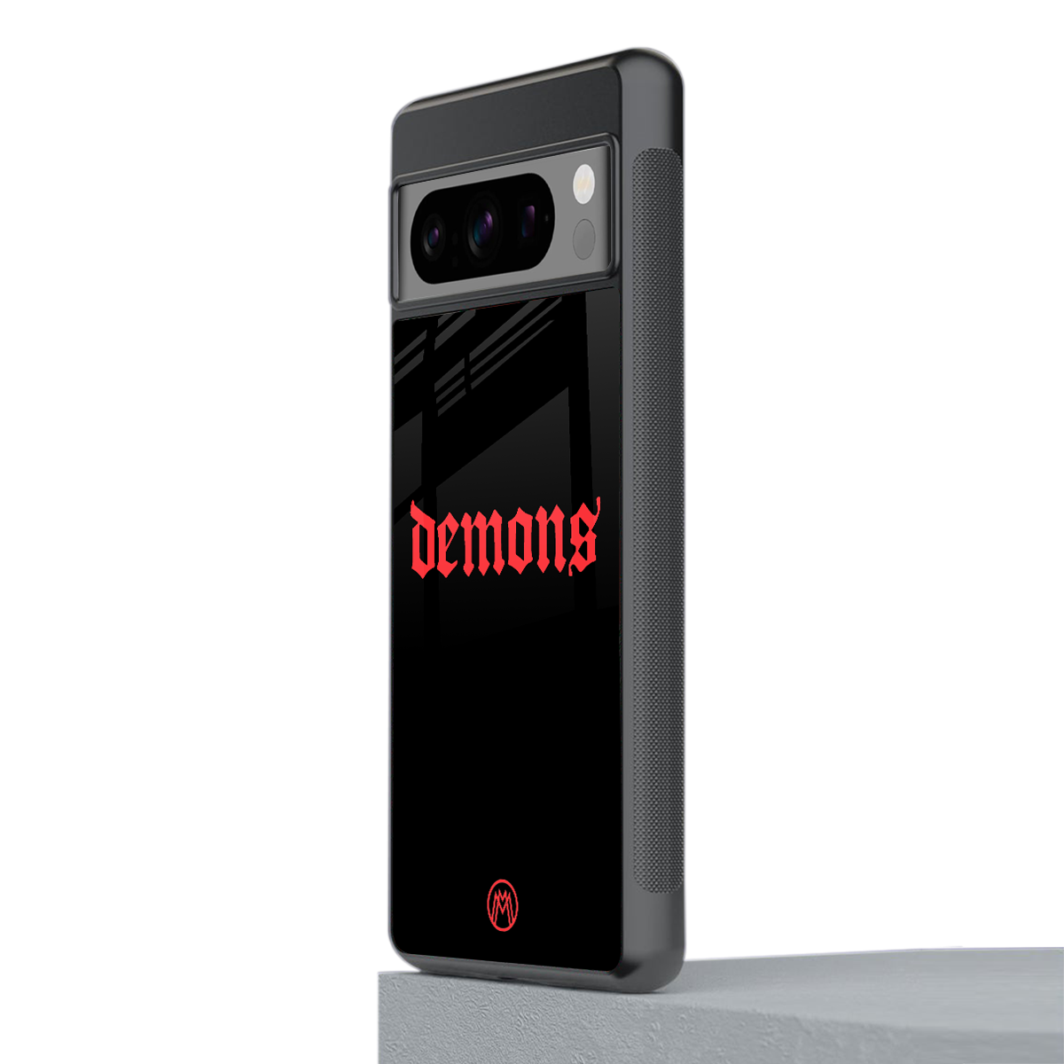 demons back phone cover | glass case for google pixel 8 pro
