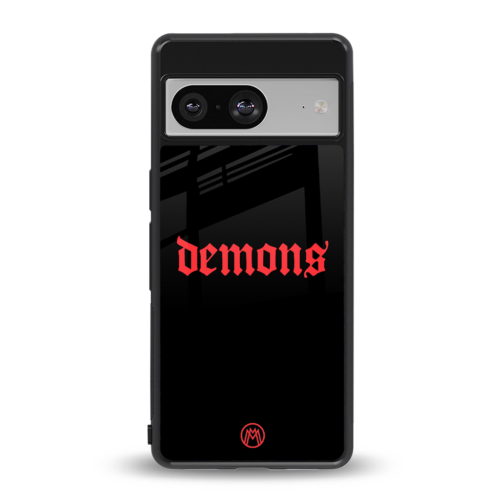demons back phone cover | glass case for Google Pixel 8