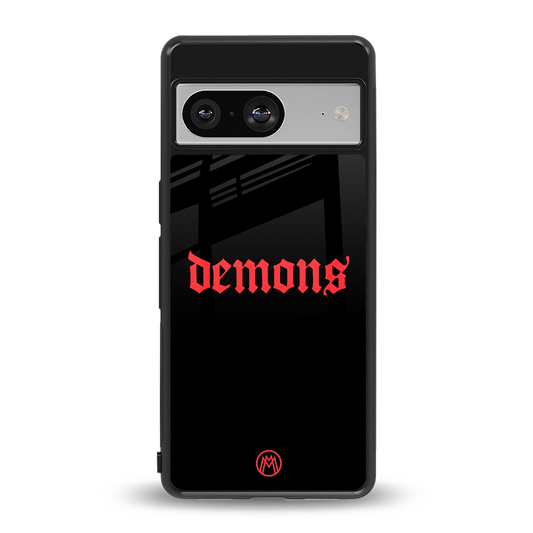 demons back phone cover | glass case for Google Pixel 8