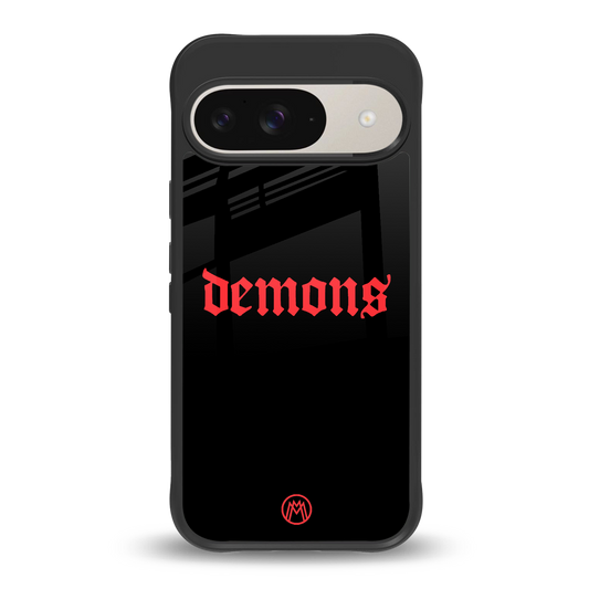 demons back phone cover | glass case for google pixel 9