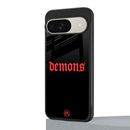 demons back phone cover | glass case for google pixel 9