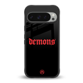 demons back phone cover | glass case for google pixel 9 pro