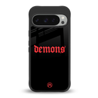 demons back phone cover | glass case for google pixel 9 pro