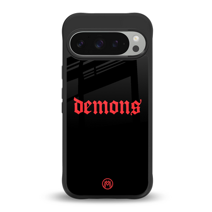 demons back phone cover | glass case for google pixel 9 pro
