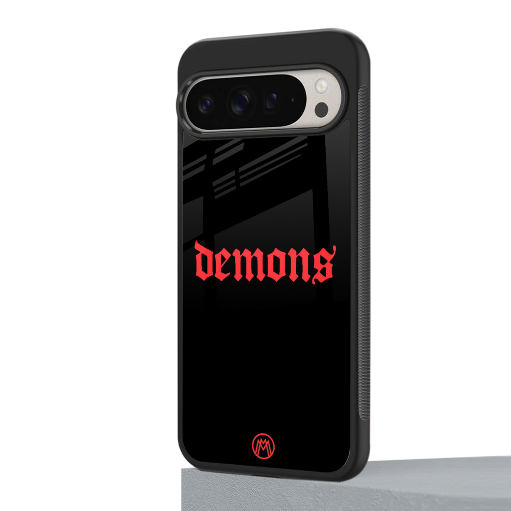 demons back phone cover | glass case for google pixel 9 pro