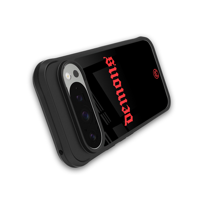 demons back phone cover | glass case for google pixel 9 pro xl