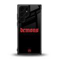 demons back phone cover | glass case for samsung galaxy s23 ultra