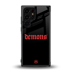demons back phone cover | glass case for samsung galaxy s23 ultra