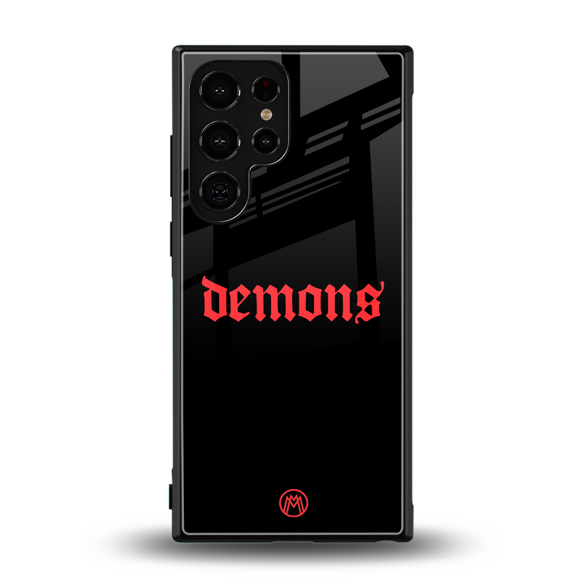 demons back phone cover | glass case for samsung galaxy s23 ultra
