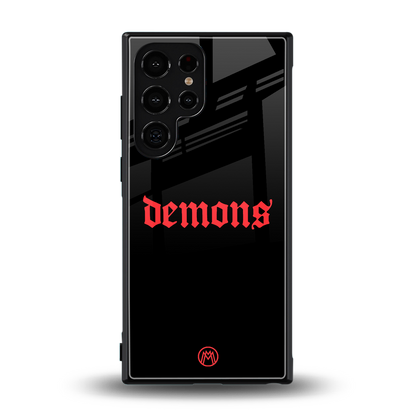 demons back phone cover | glass case for samsung galaxy s23 ultra
