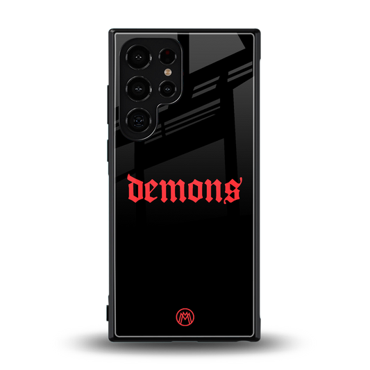 demons back phone cover | glass case for samsung galaxy s23 ultra