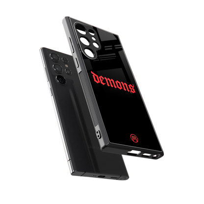 demons back phone cover | glass case for samsung galaxy s23 ultra