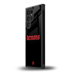 demons back phone cover | glass case for samsung galaxy s23 ultra