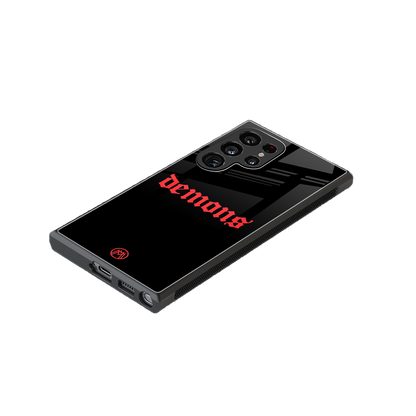 demons back phone cover | glass case for samsung galaxy s23 ultra