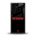 demons back phone cover | glass case for samsung galaxy s25 ultra
