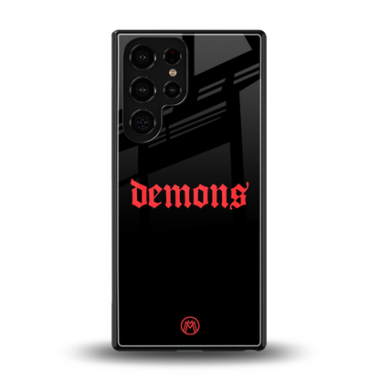 demons back phone cover | glass case for samsung galaxy s25 ultra