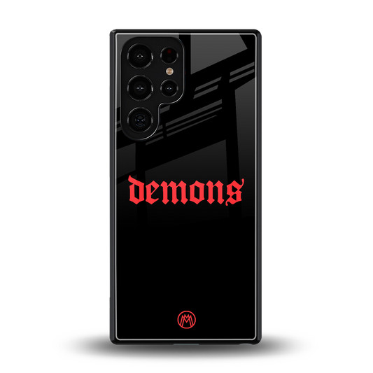 demons back phone cover | glass case for samsung galaxy s25 ultra