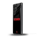 demons back phone cover | glass case for samsung galaxy s25 ultra