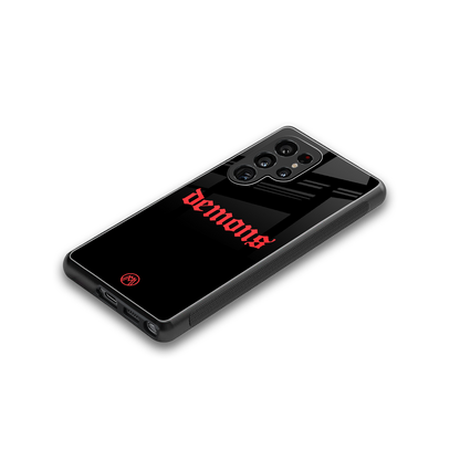 demons back phone cover | glass case for samsung galaxy s25 ultra