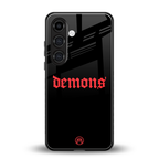 demons back phone cover | glass case for samsung galaxy s23