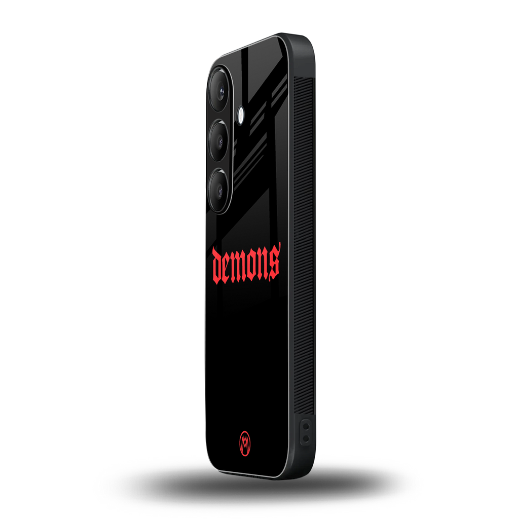 demons back phone cover | glass case for samsung galaxy s23