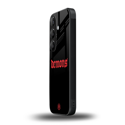 demons back phone cover | glass case for samsung galaxy s23 fe
