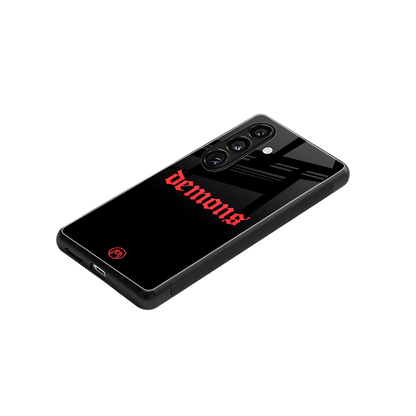 demons back phone cover | glass case for samsung galaxy s24 fe