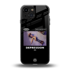 depression back phone cover | glass case for iphone 13 mini