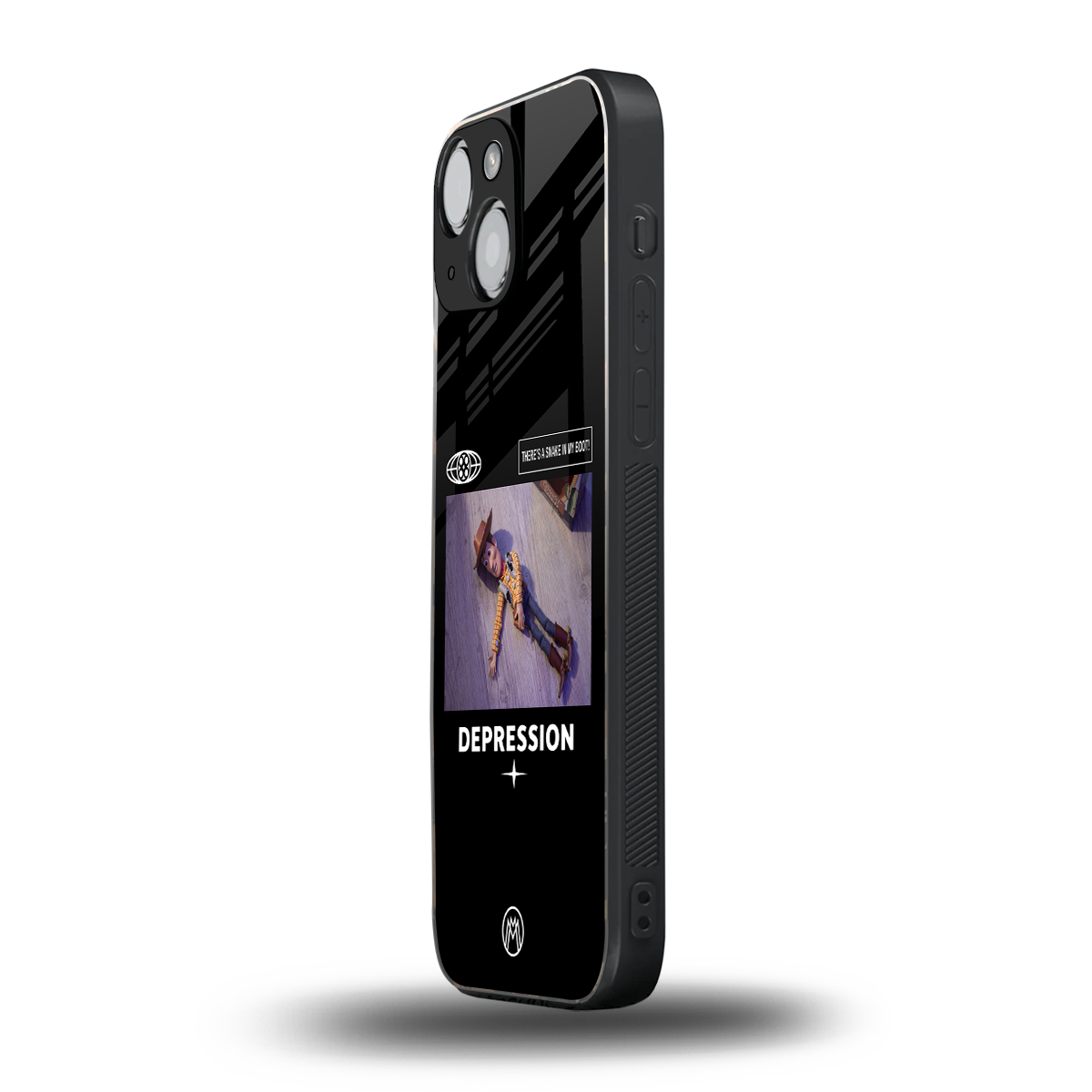 depression back phone cover | glass case for iphone 13 mini