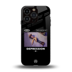 depression back phone cover | glass case for iphone 13 pro