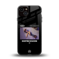 depression back phone cover | glass case for iphone 13