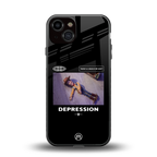 depression back phone cover | glass case for iphone 13