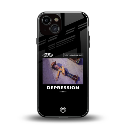depression back phone cover | glass case for iphone 13