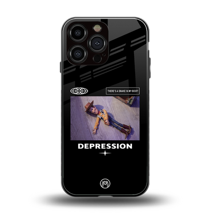 depression back phone cover | glass case for iphone 14 pro max