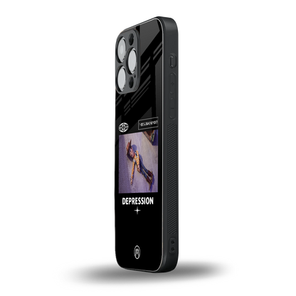 depression back phone cover | glass case for iphone 14 pro max