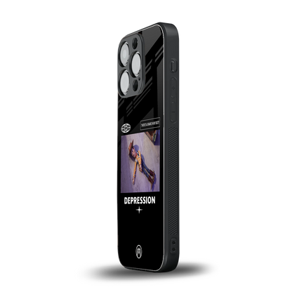 depression back phone cover | glass case for iphone 14 pro
