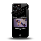 depression back phone cover | glass case for iphone 16 pro max