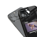 depression back phone cover | glass case for iphone 14 plus