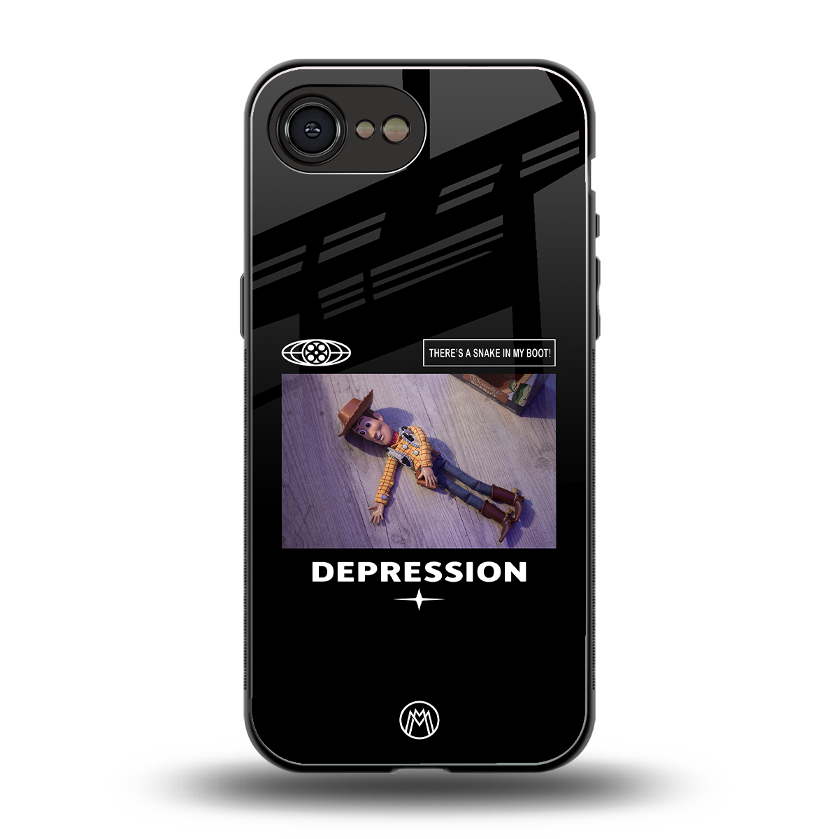 depression back phone cover | glass case for iphone 16e