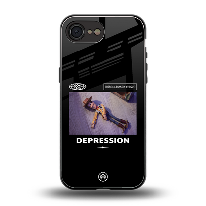 depression back phone cover | glass case for iphone 16e