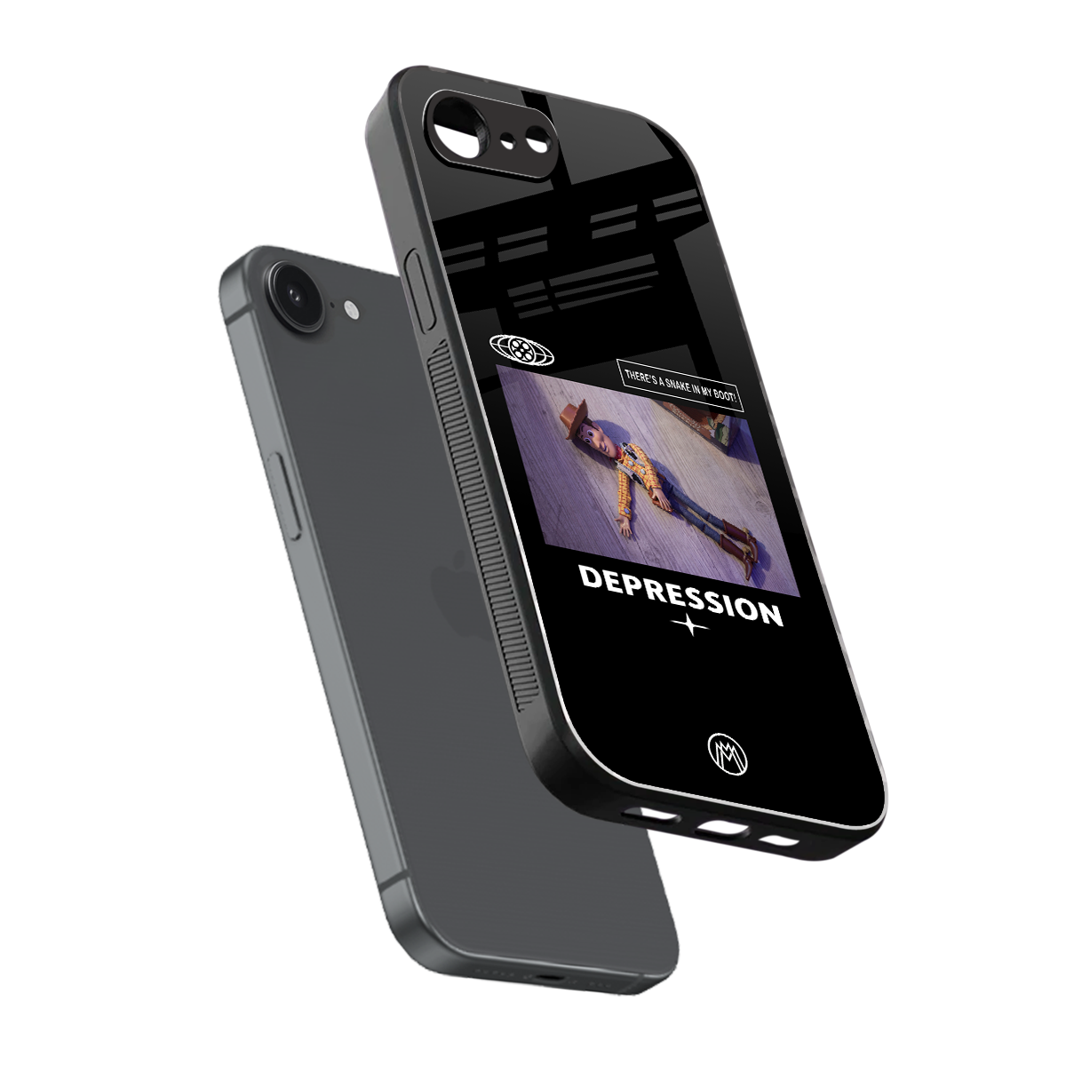 depression back phone cover | glass case for iphone 16e