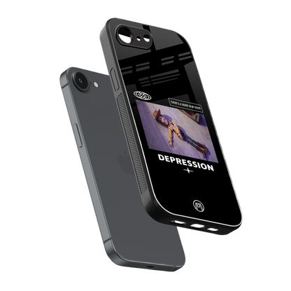 depression back phone cover | glass case for iphone 16e