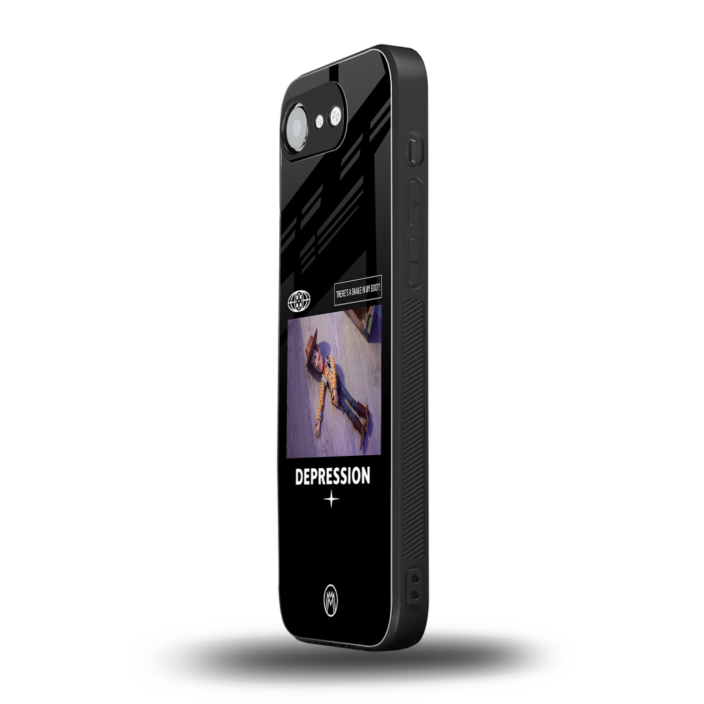 depression back phone cover | glass case for iphone 16e