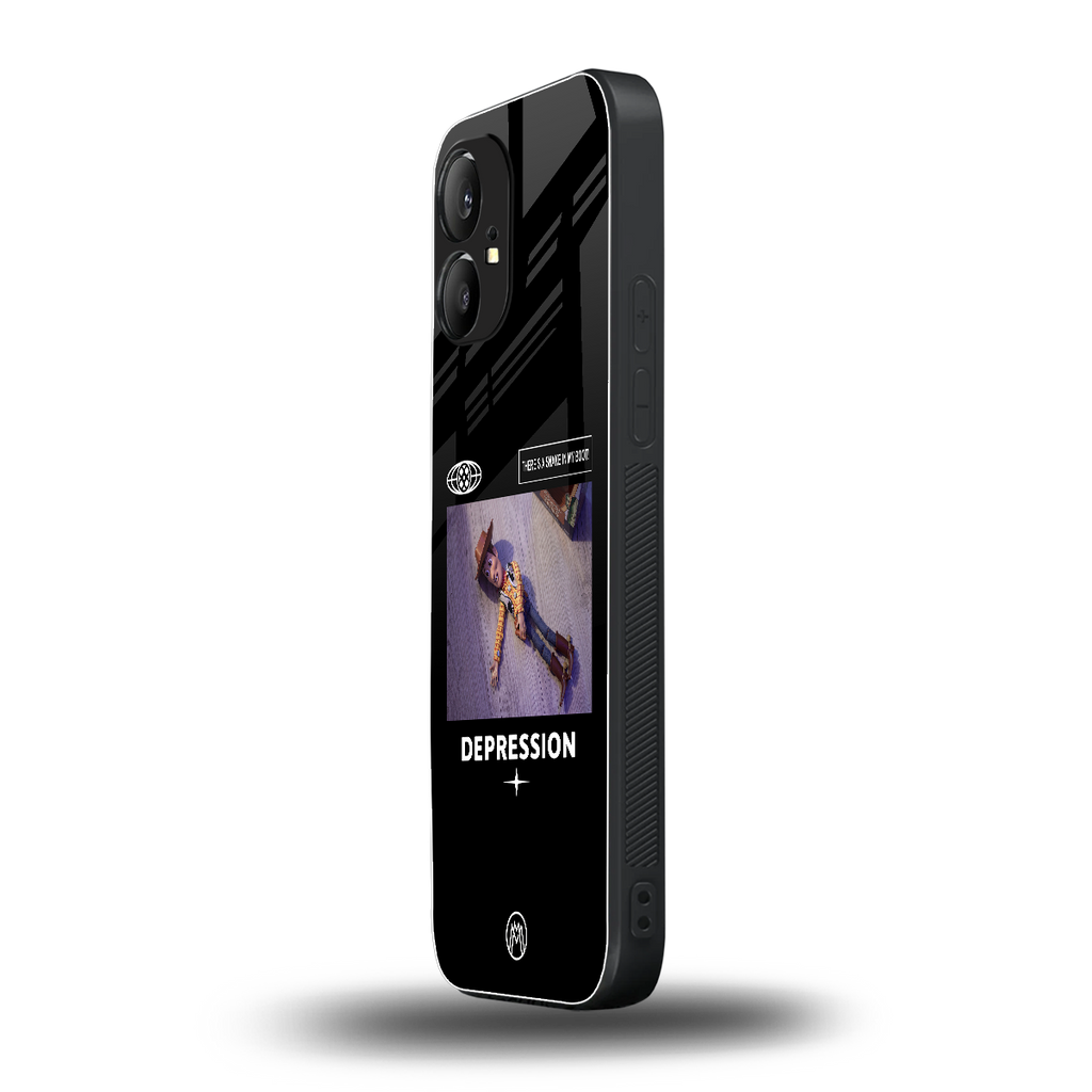 depression back phone cover | glass case for nothing phone 1