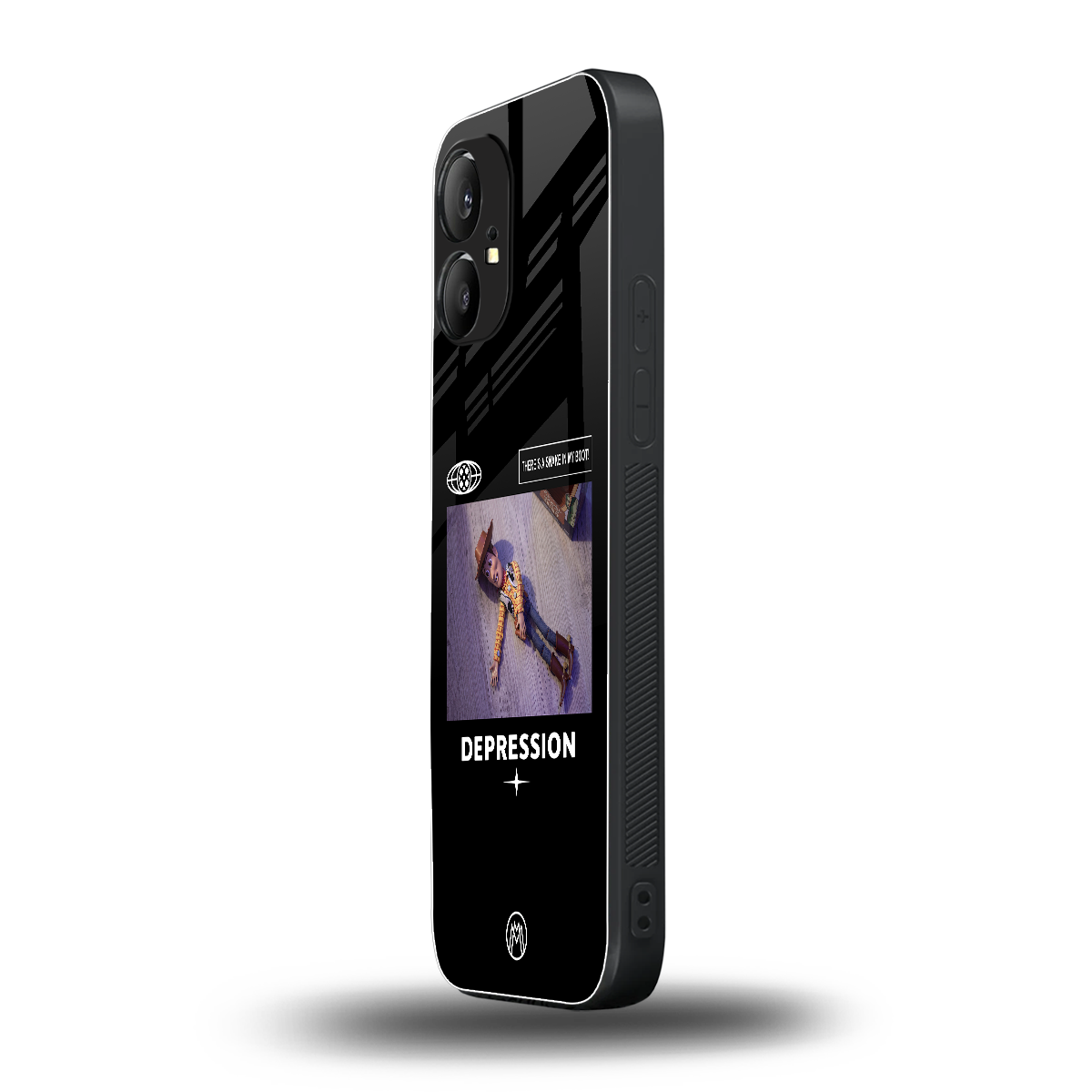 depression back phone cover | glass case for nothing phone 1