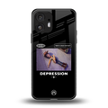 depression back phone cover | glass case for nothing phone 2