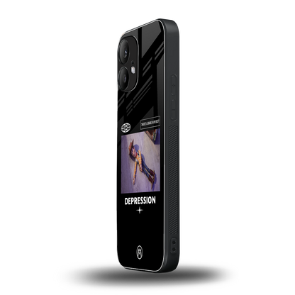 depression back phone cover | glass case for nothing phone 2