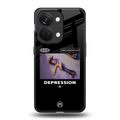 depression back phone cover | glass case for oneplus nord 3