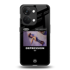 depression back phone cover | glass case for oneplus nord 3